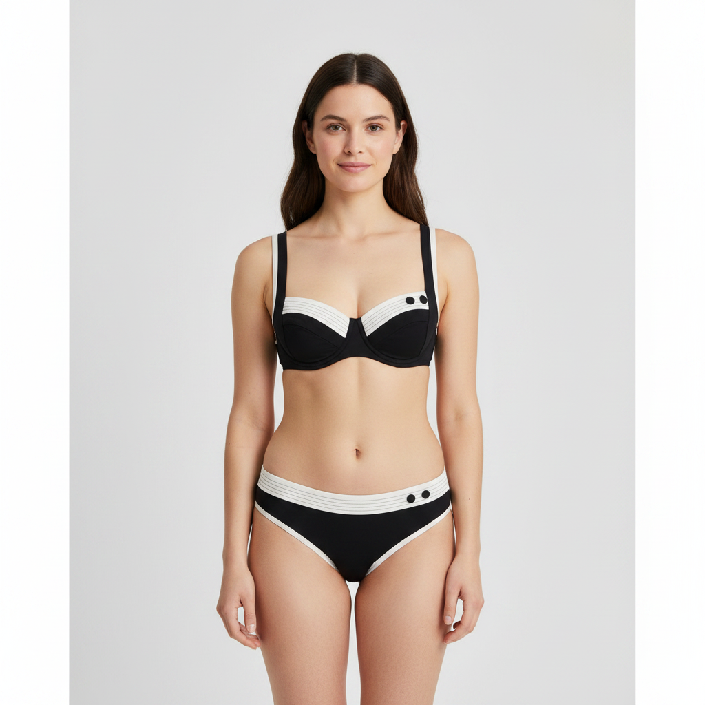 Haut de maillot Huit Noir