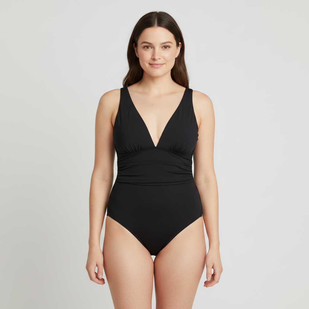 Maillot 1 pièce Ivory rose Noir