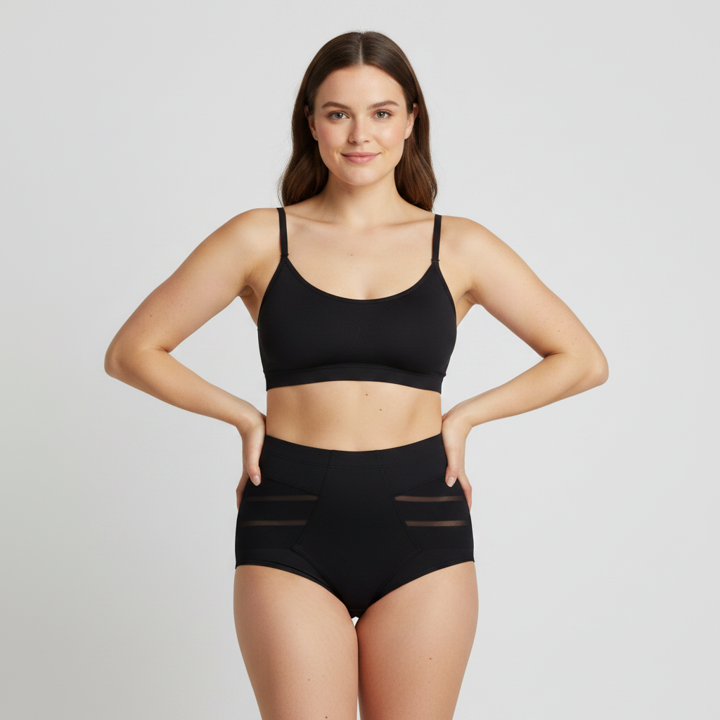 Culotte taille haute DIM Noir