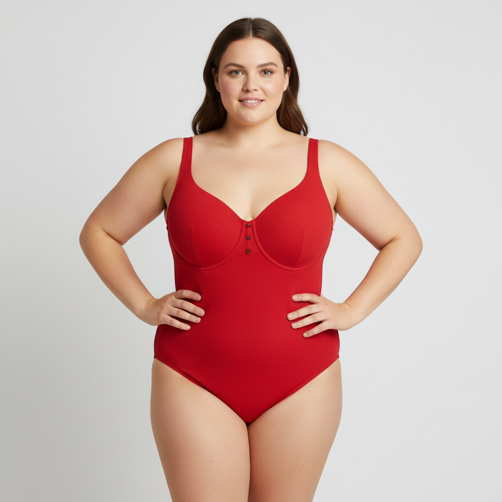 Maillot 1 pièce RougeGorge Rouge