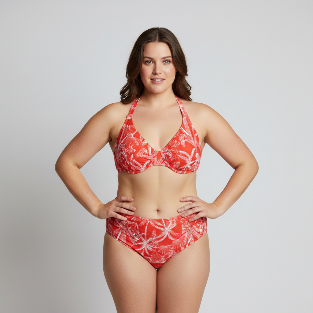 Haut de maillot Darjeeling Rouge