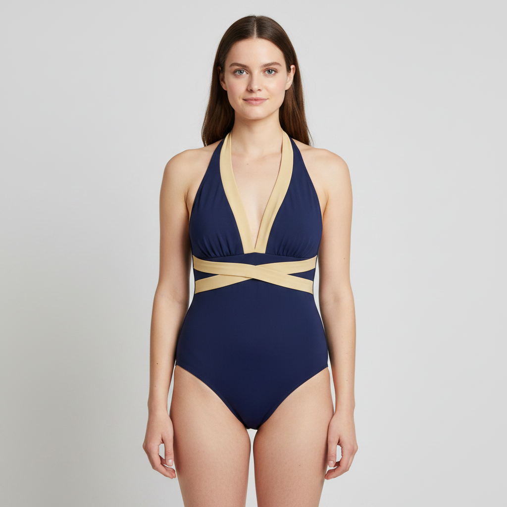 Maillot 1 pièce La Redoute Bleu