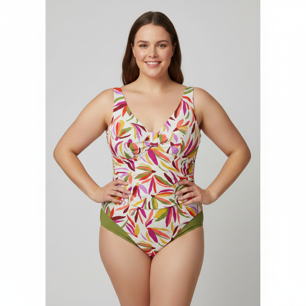 Maillot 1 pièce RougeGorge Vert