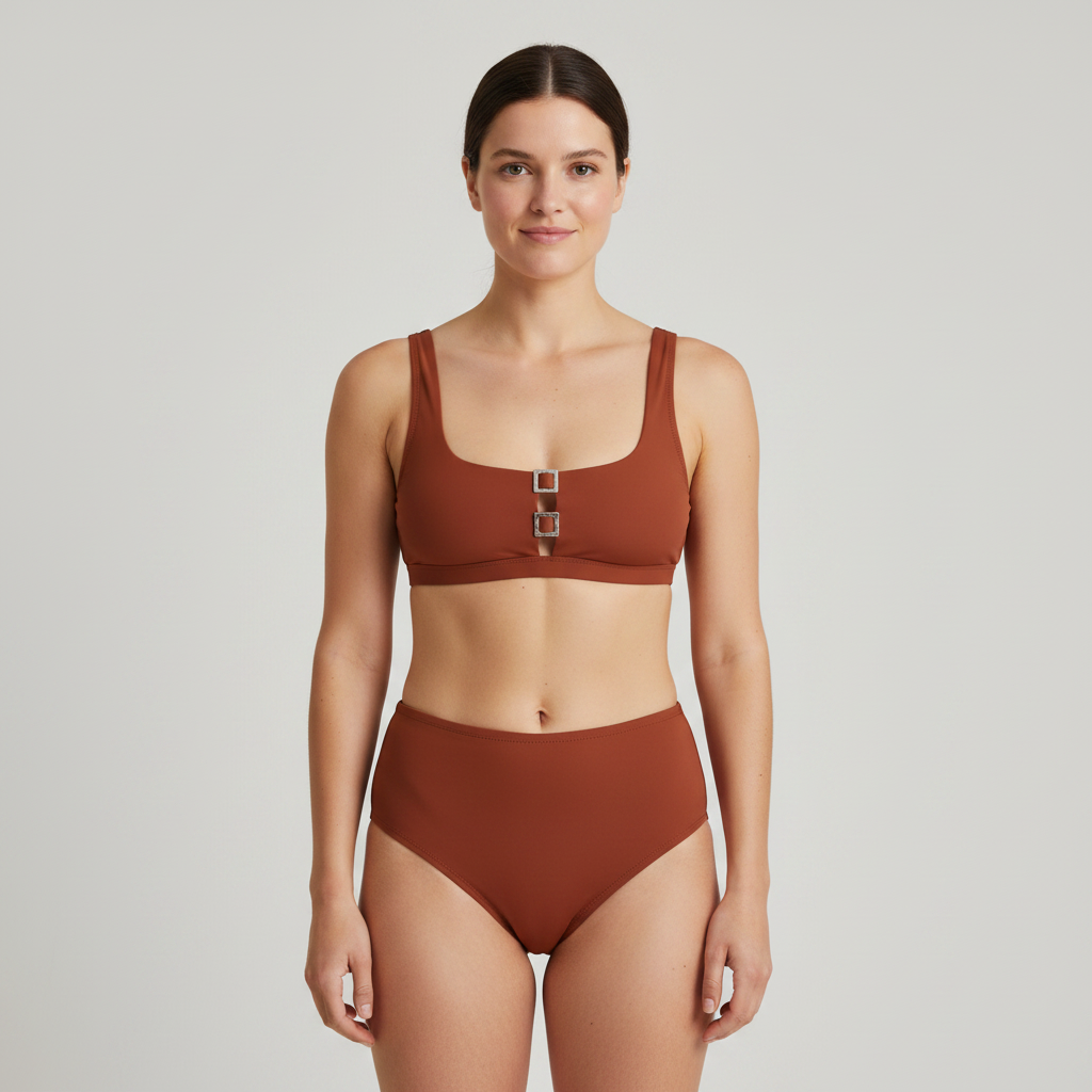 Haut de maillot ETAM Marron