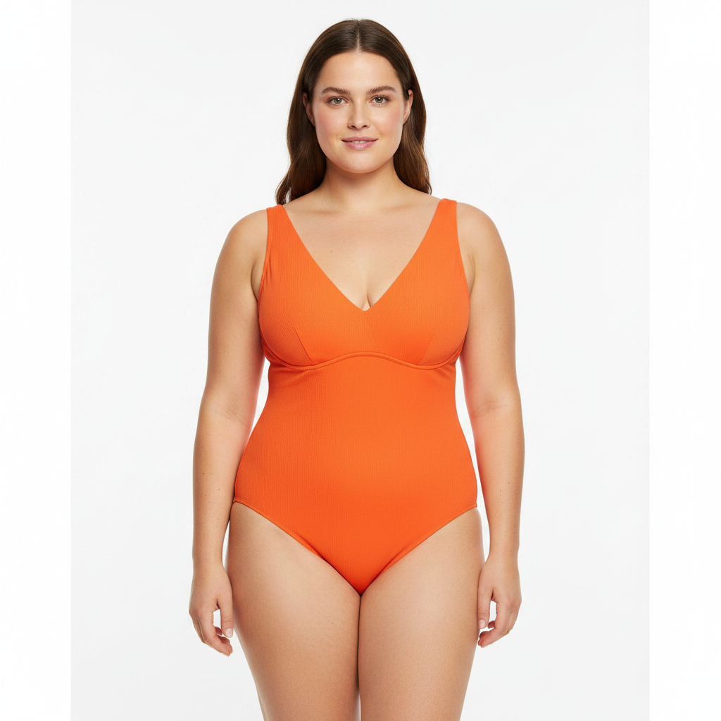 Maillot 1 pièce RougeGorge Orange