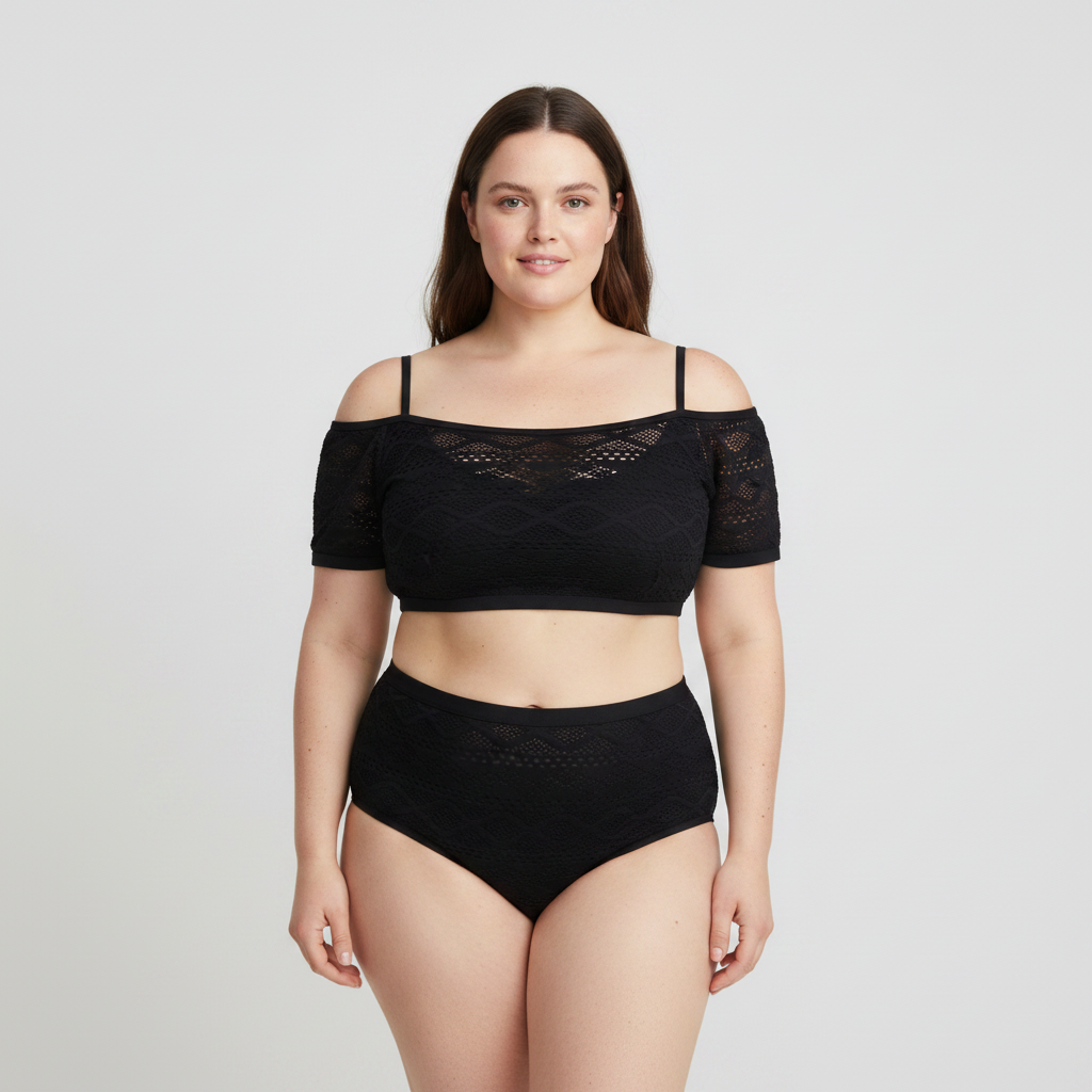 Haut de maillot Freya Noir