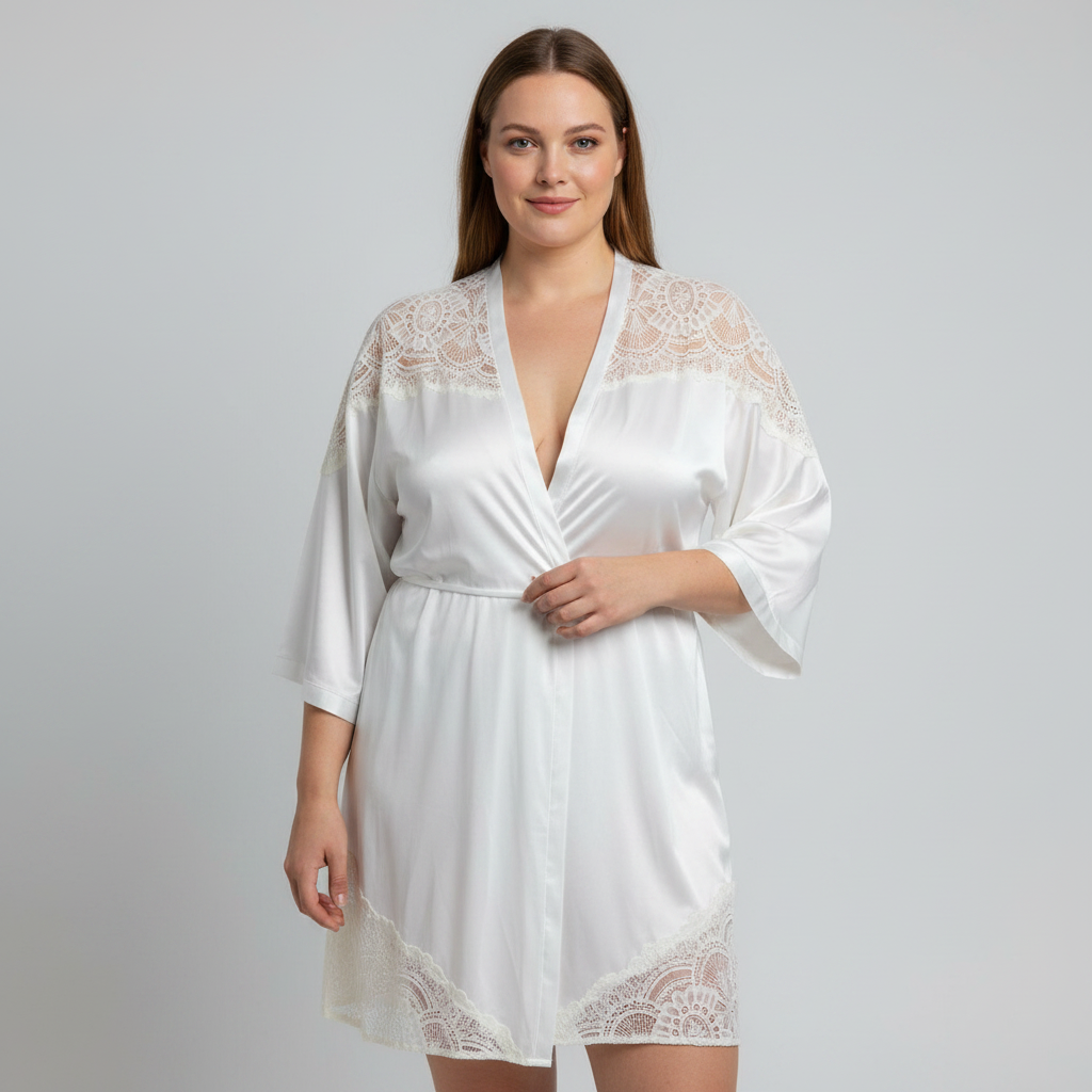 Kimono RougeGorge Blanc