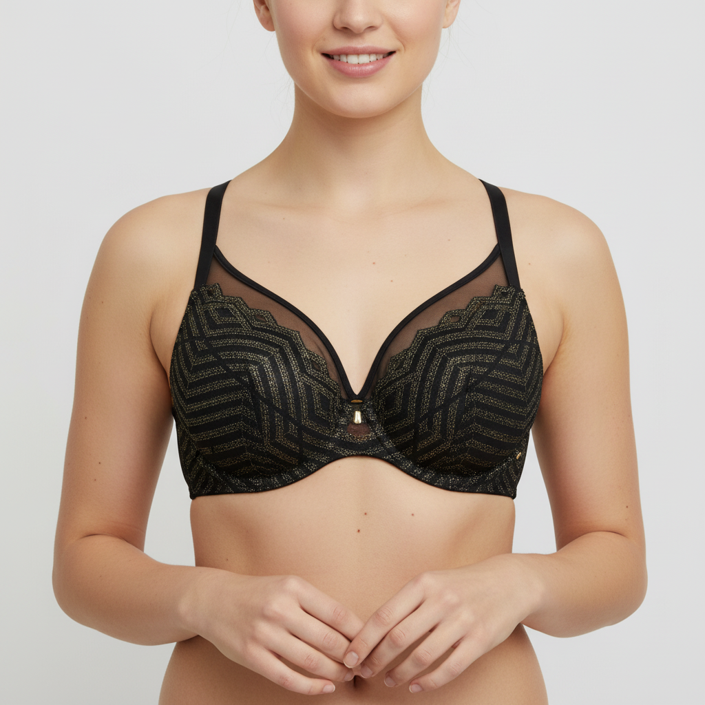 Soutien-gorge Rose Noir