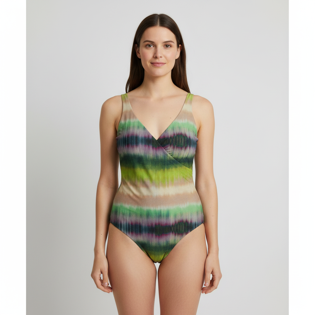 Maillot 1 pièce RougeGorge Vert