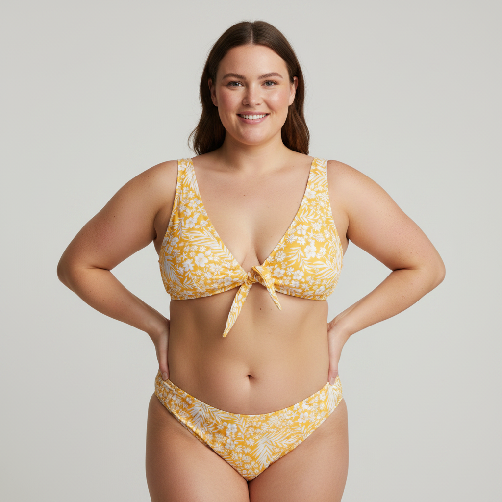 Haut de maillot Leel Jaune