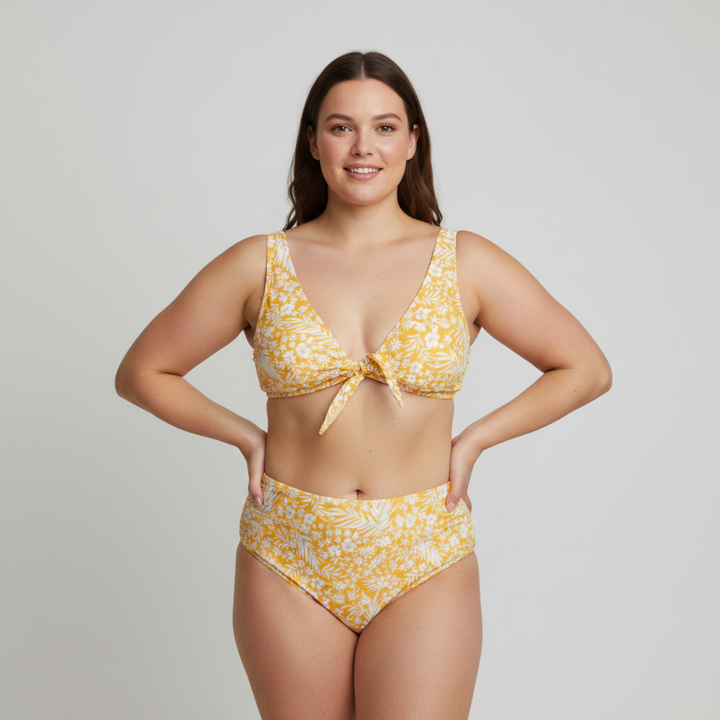 Haut de maillot Leel Jaune