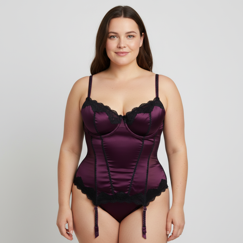 Guêpière Rosy Violet