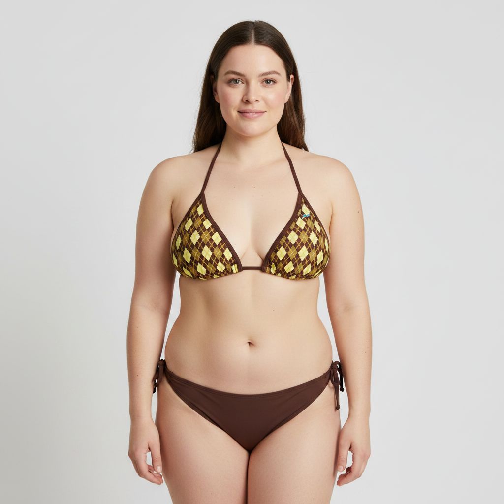 Haut de maillot Speedo Marron