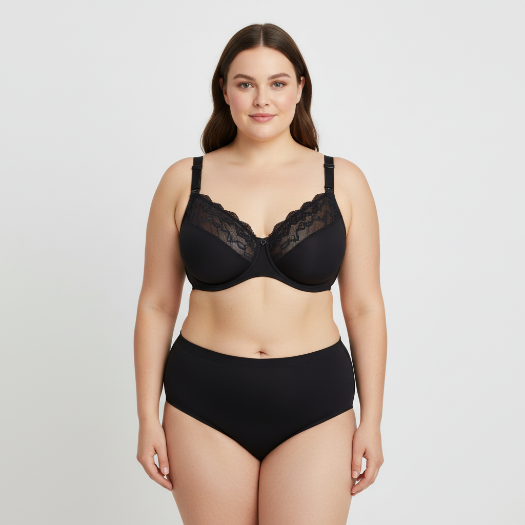 Soutien-gorge d'allaitement Naturana Noir