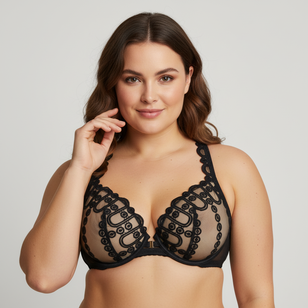 Soutien-gorge Rose Noir